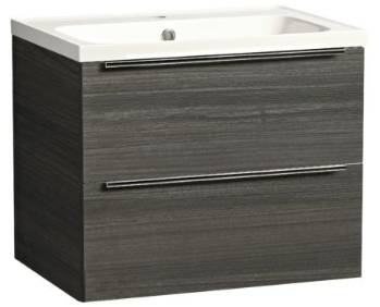 CADENCE 600 WALL MOUNTED UNIT & BASIN TUNDRA WOOD