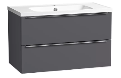 CADENCE 800 WALL MOUNTED UNIT & BASIN STORM GREY