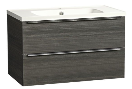 CADENCE 800 WALL MOUNTED UNIT & BASIN TUNDRA WOOD