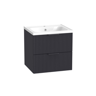 Tavistock Cadence Fluted 500 Wall Mounted Unit - Storm Grey