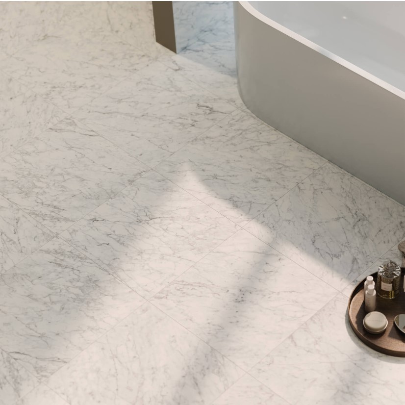 Carrara Gioia Polished Porcelain 600x600mm- Price per m2