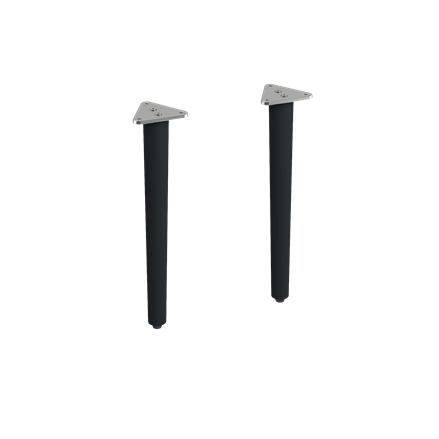Chalfont Legs - Painted Finish (Pair)-in Matt Black