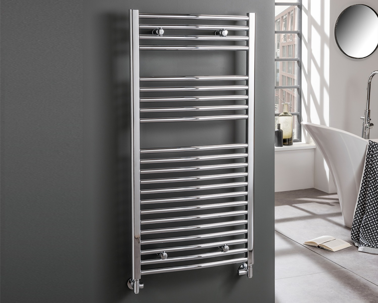 Ladder Rails Chorus (curved) Electric Only - Chrome 1800x500