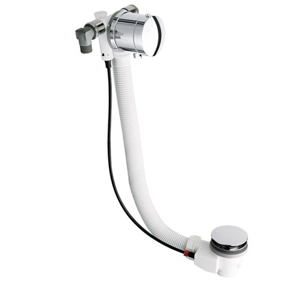 Bath filler with pop up waste extended