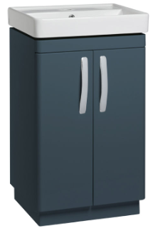 Compasss 500 Freestanding Unit & Basin - Oxford Blue