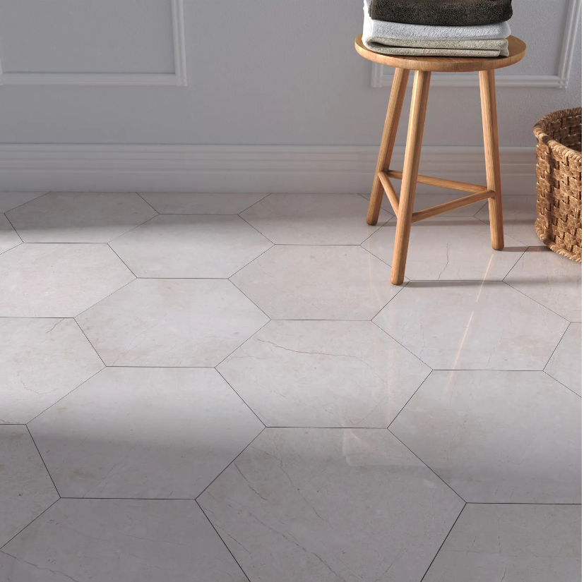 Crema Marfil Herringbone Honed 100x305x13mm- Price per m2