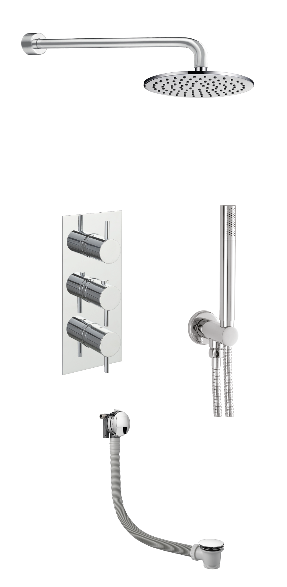 JTP - Round Thermostat with Overhead Shower