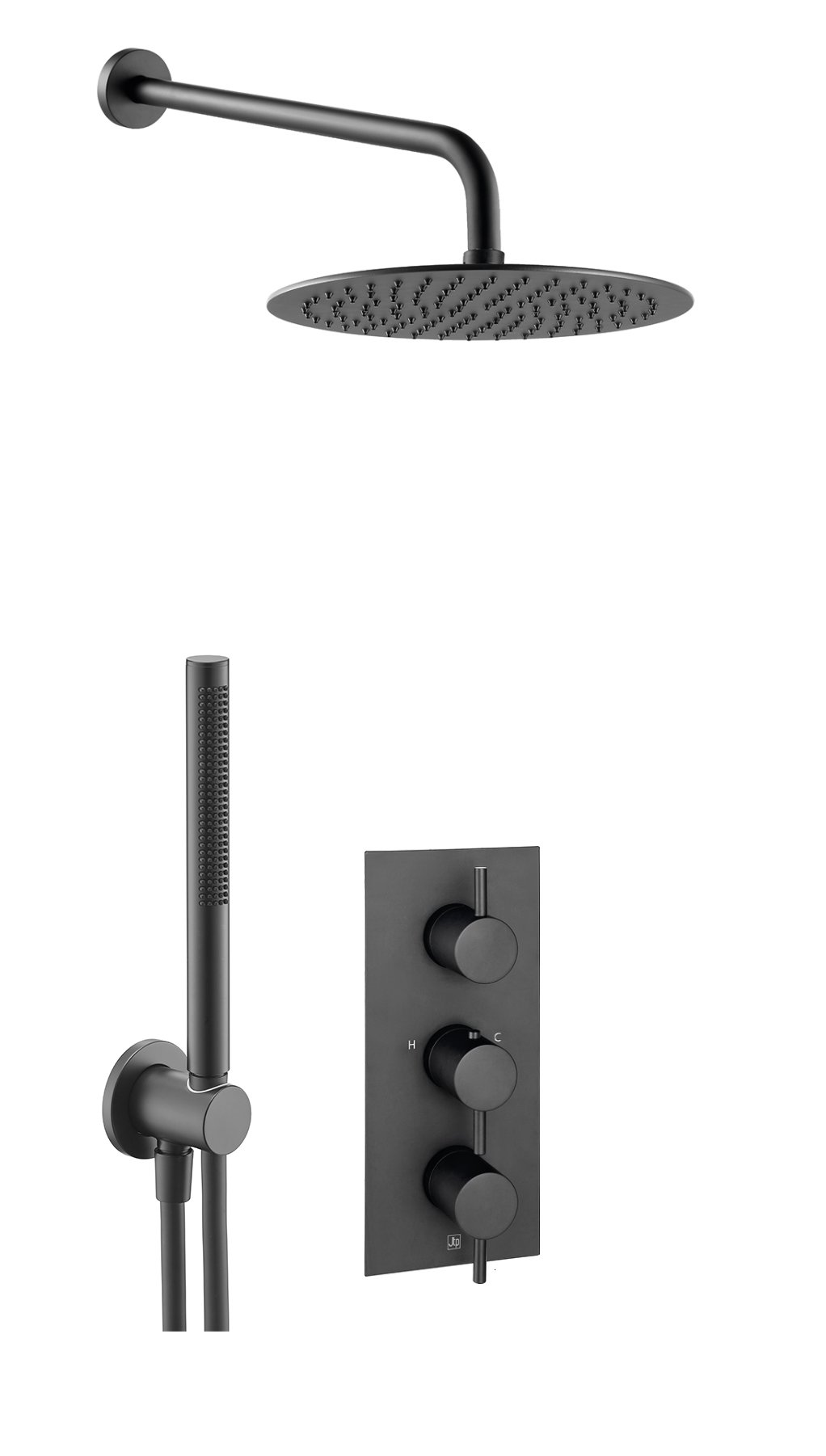 JTP - Vos Shower Combination 2 Outlet Matt Black