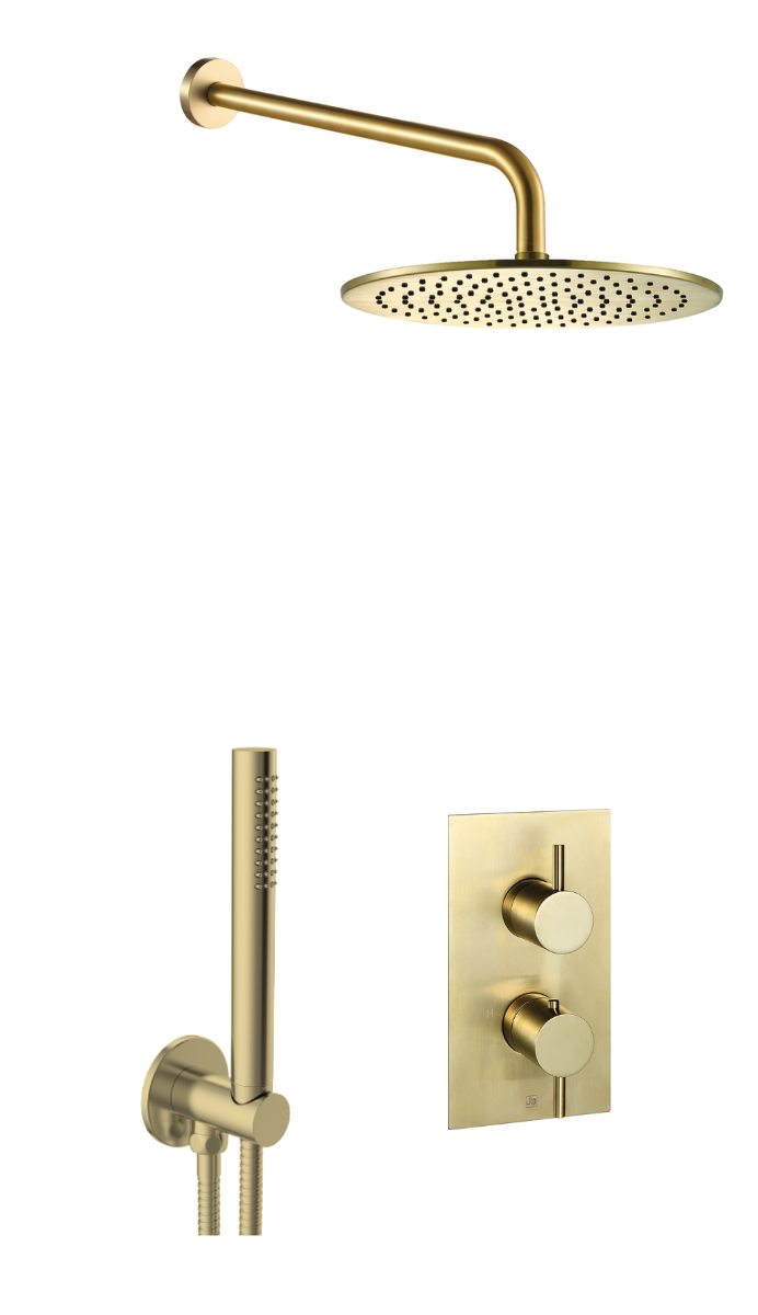 JTP - Vos Shower Combination 2 Outlet Brushed Brass