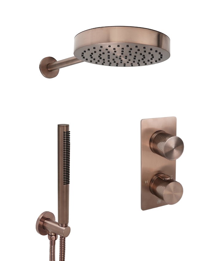 JTP - Evo Shower Combination 2 Outlet Brushed Bronze