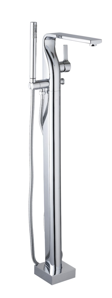 JTP - Curve Single Lever Floor Standing Bath Shower Mixer With Kit