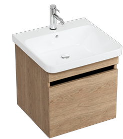 Dalston 500mm Unit with Dalston 500mm Basin-Golden Oak