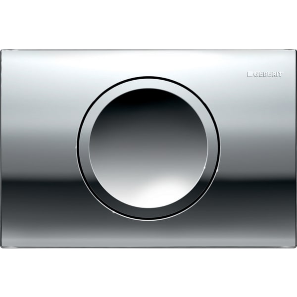 Delta15 flush plate for stop-and-go flush gloss chrome-plated 