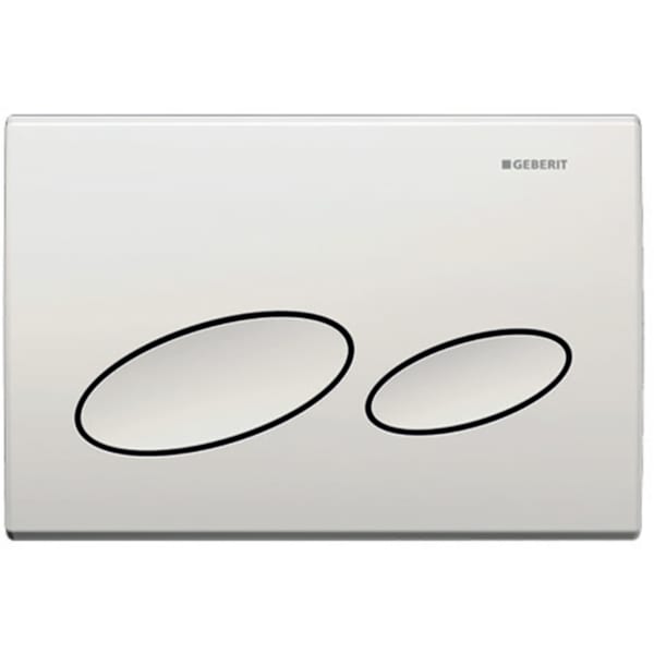 Kappa20 flush plate for dual flush - white alpine