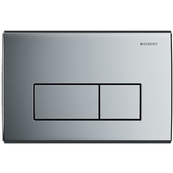 Geberit flush plate Kappa50 for dual flush: gloss chrome-plated