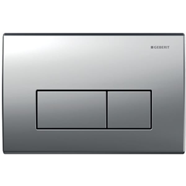 Geberit flush plate Kappa50 for dual flush: matt chrome-plated 