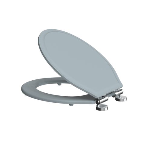 Wooden Toilet Seat - Mineral Blue