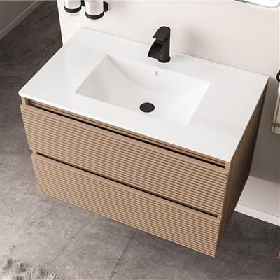 Universal 600x460mm Square Ceramic Basin - White