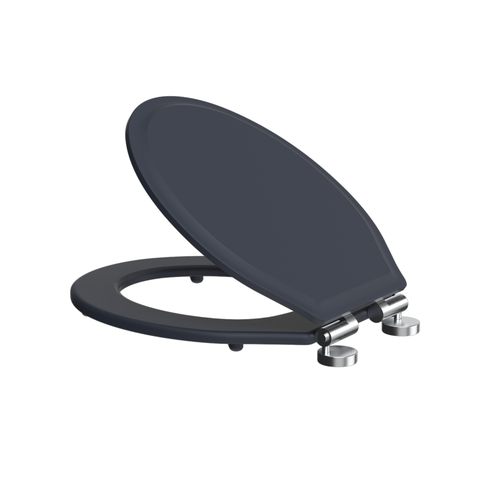 Wooden Toilet Seat - Matt Dark Grey