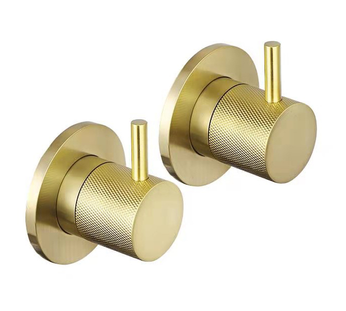 JTP - Vos Brushed Brass wall valves