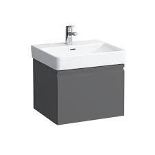 Vanity unit, 1 drawer and interior drawer, incl. drawer organiser, matches washbasin 810962 - GRAPHITE