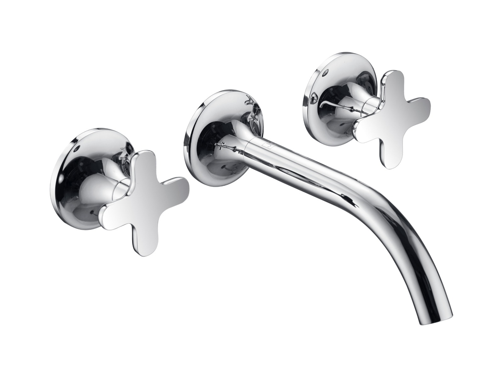 3 hole wall mounted basin mixer (both handles included)