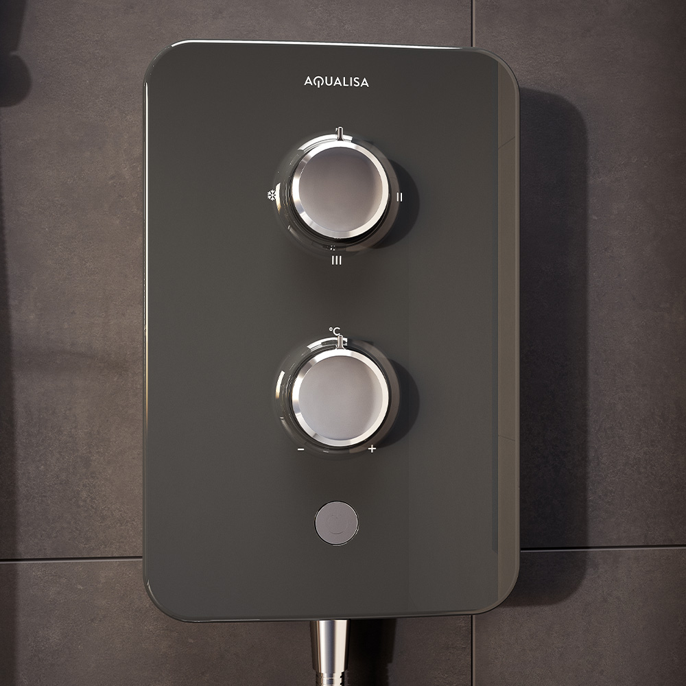 E2 Electric Shower - Grey