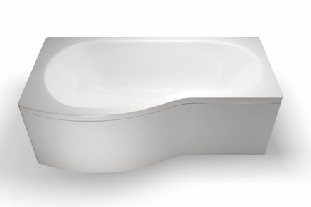 EcoRound 1500 showering bath - left hand