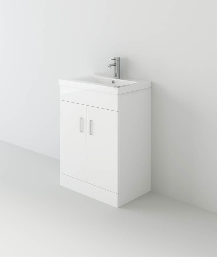 Venus 600 White FS Unit and Mid-Edge Basin