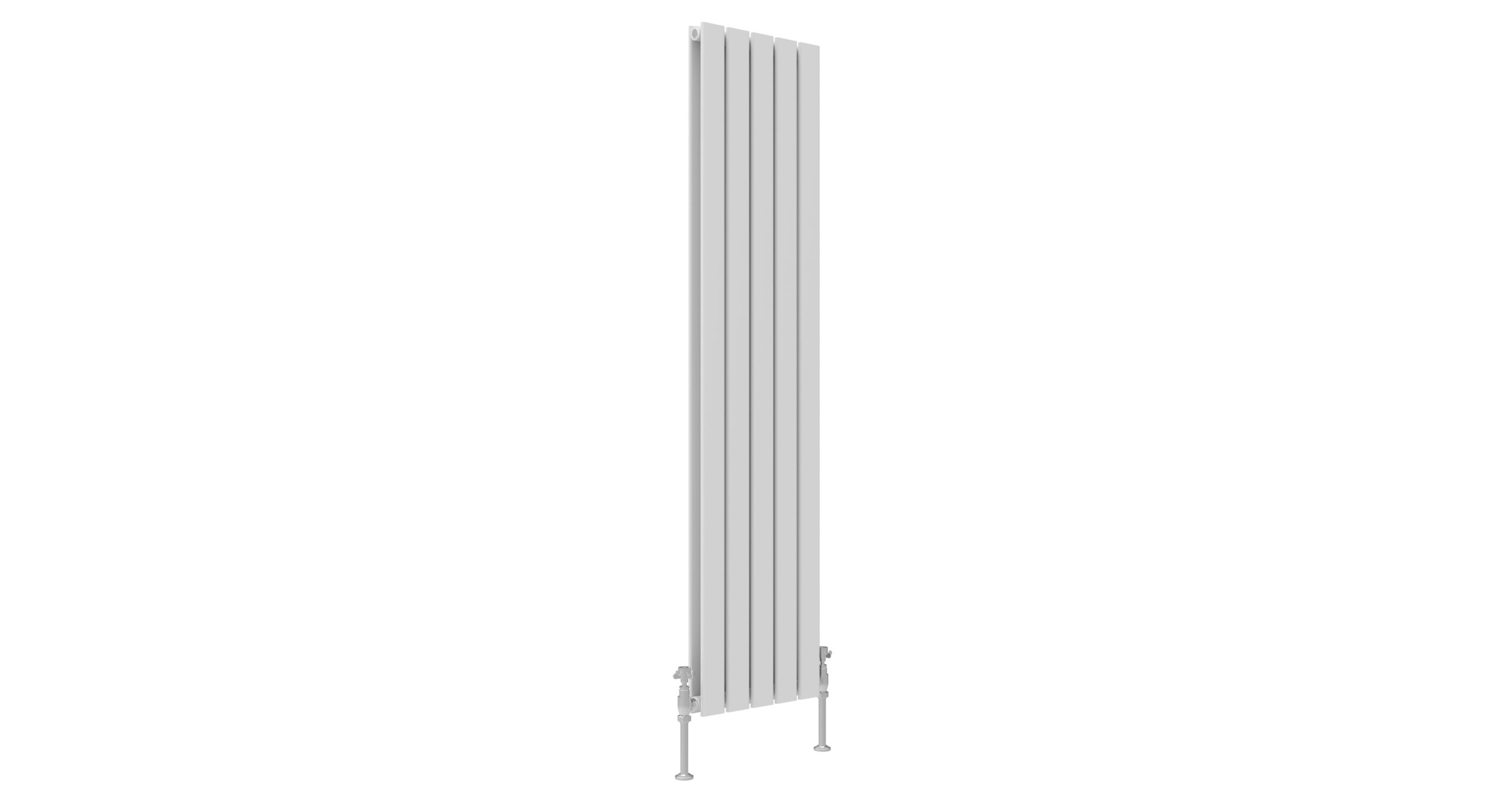 JTP - ENZO WHITE FLAT DOUBLE ROOM RADIATOR VERTICAL 1600X376