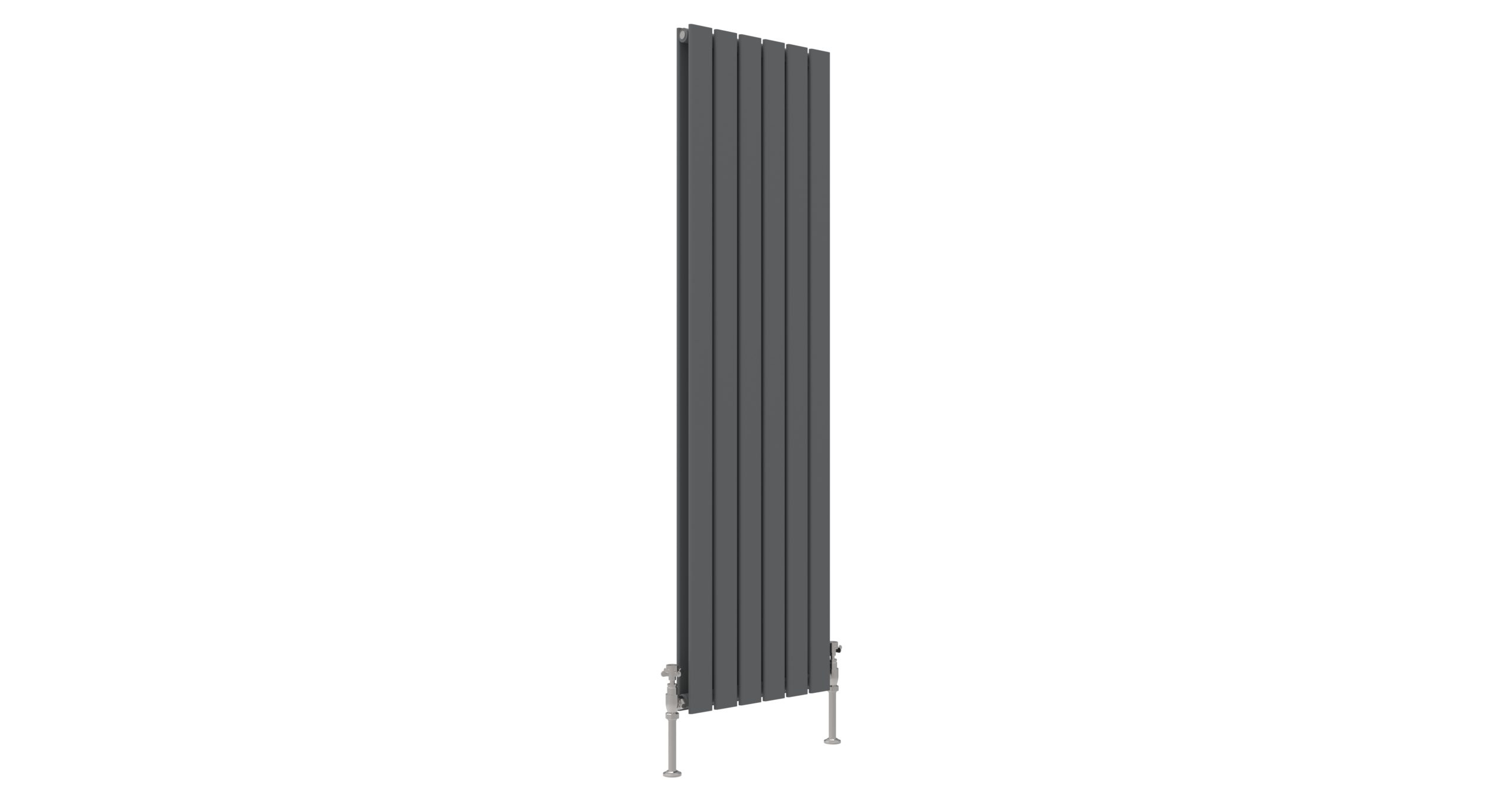 JTP - ENZO ANTHRACITE FLAT DOUBLE ROOM RADIATOR VERTICAL 1600X452