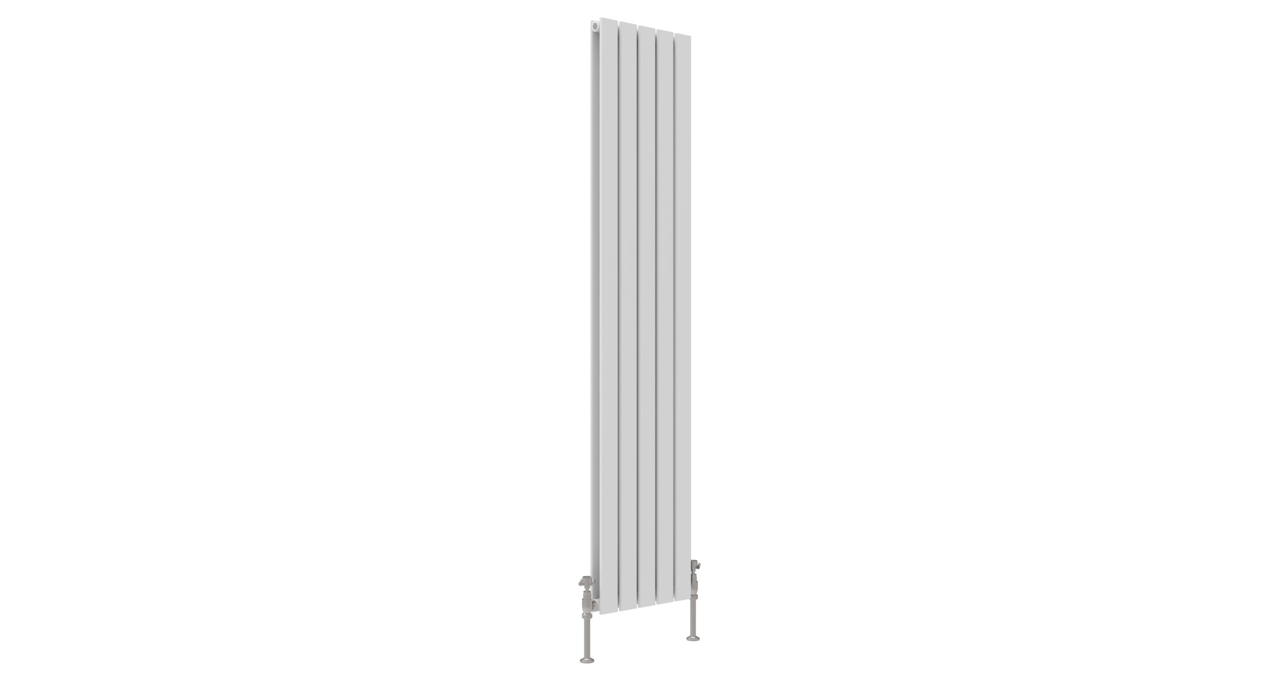 JTP - ENZO WHITE FLAT DOUBLE ROOM RADIATOR VERTICAL 1800X376