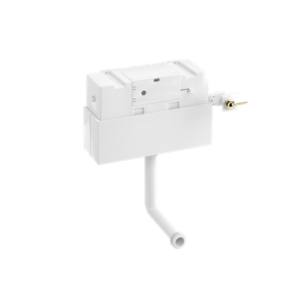 Concealed Cistern with Riviera Gold Lever Flush