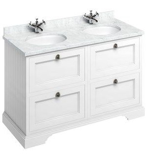Freestanding 1300 Vanity Unit With Doors With Drawers