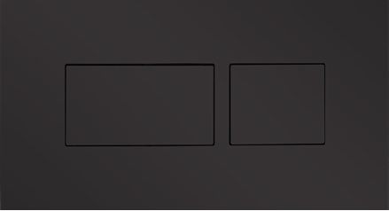 Dual Flush plate-Matt Black