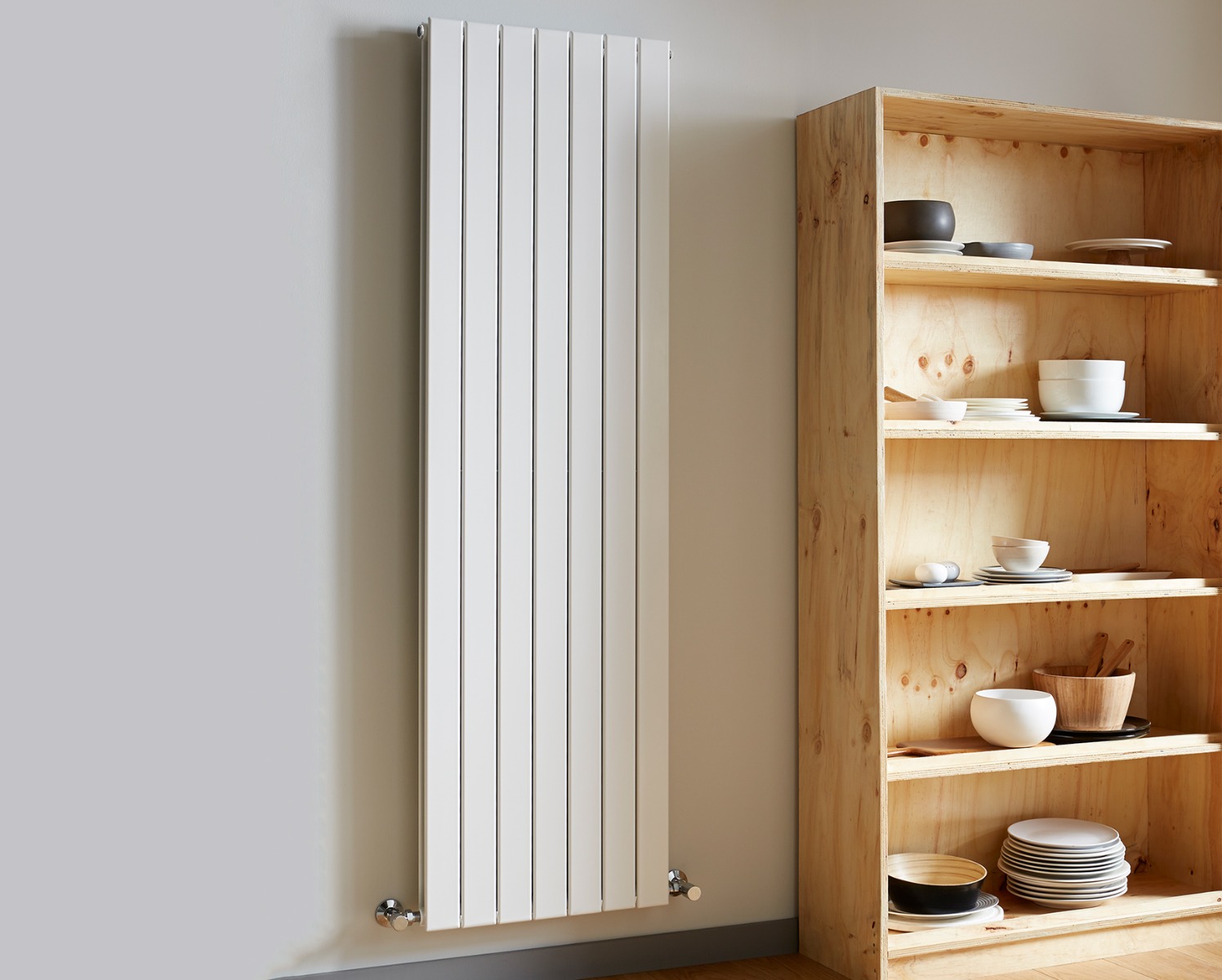 Designer Radiators Fly Line Sp Vertical Heating Only - Anthracite 1800x680