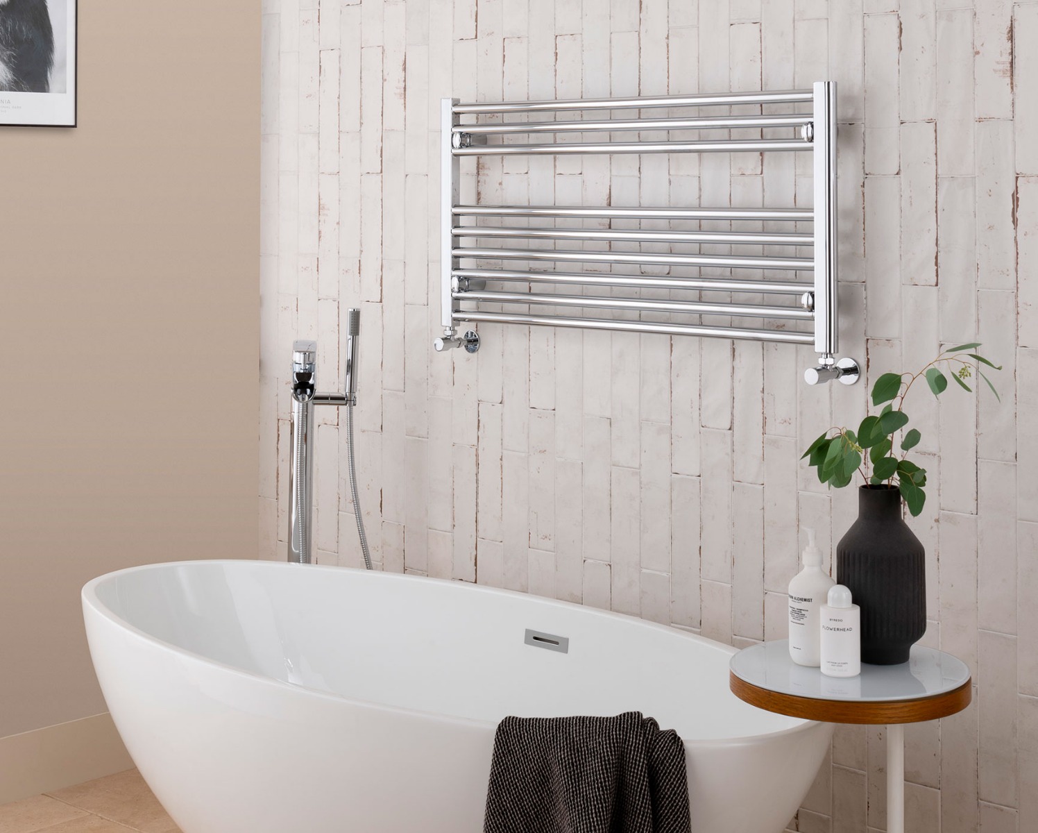 Ladder Rails Focus Horizontal Electric Only - Anthracite 400x1000