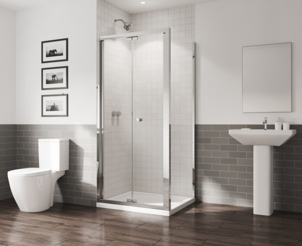 GB 5 Bi-Fold Door 900 X 1800mm Chrome