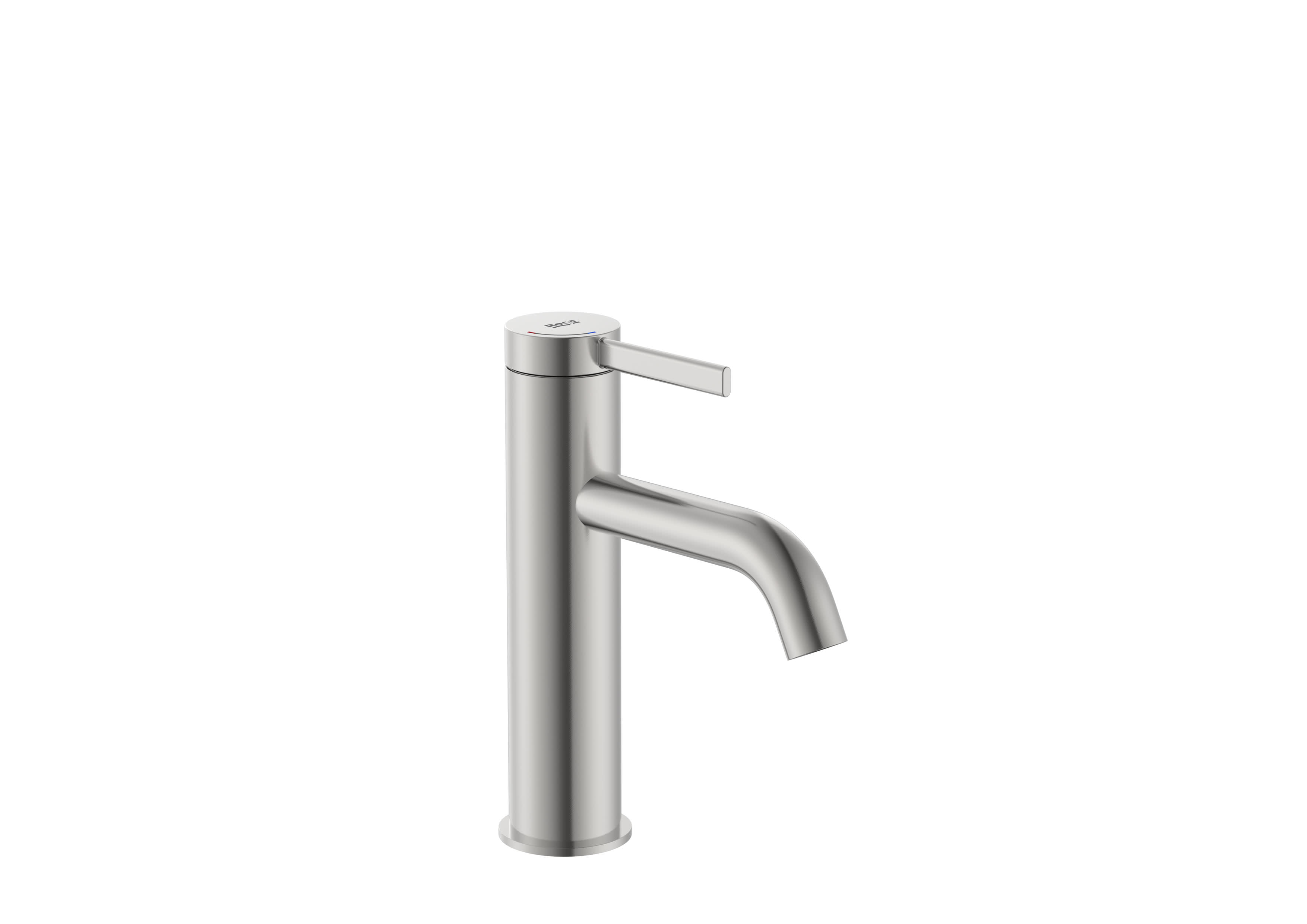 Basin mixer smooth body with click clack waste