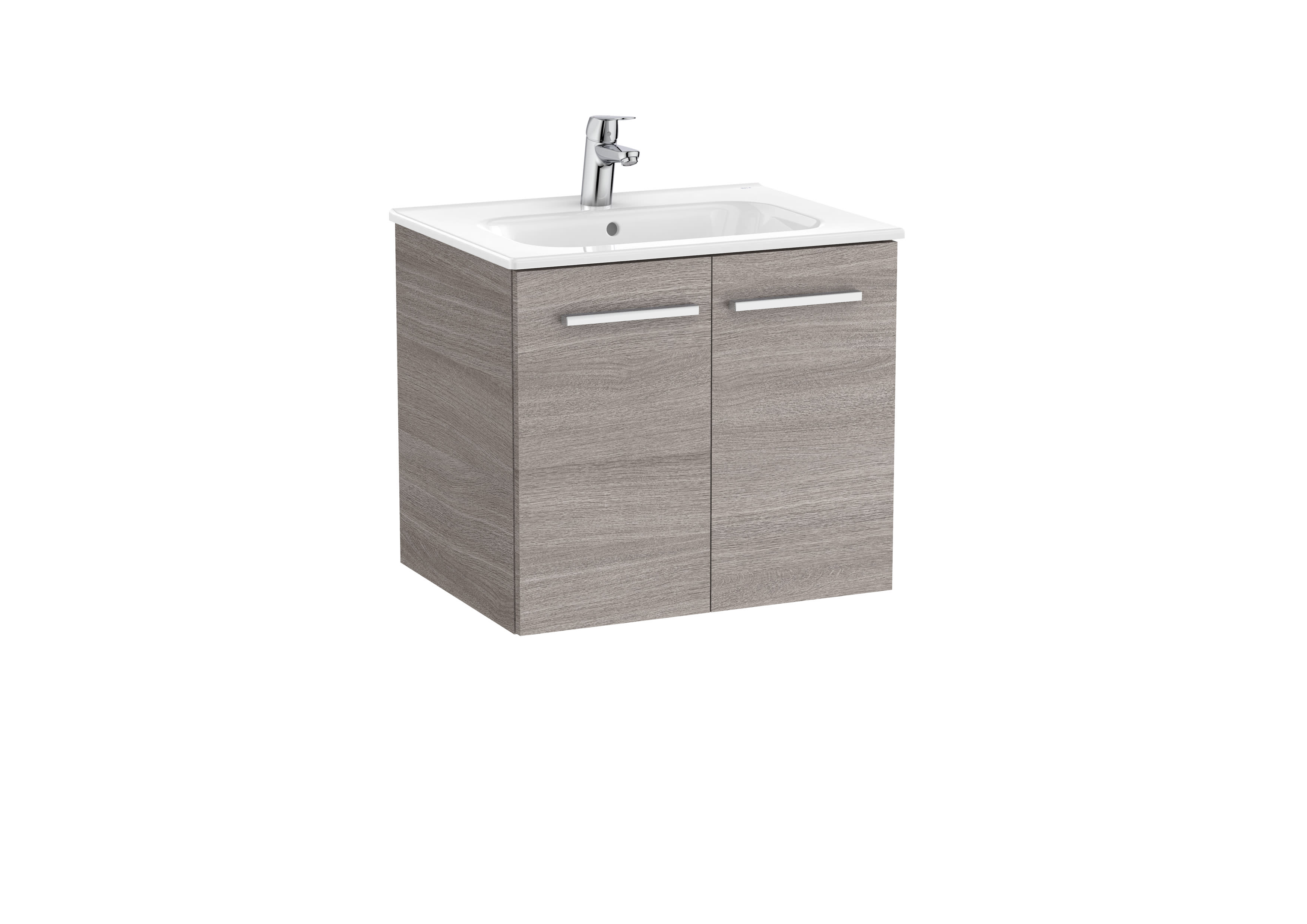Vanity Unit with 2 doors and basin - City oak
