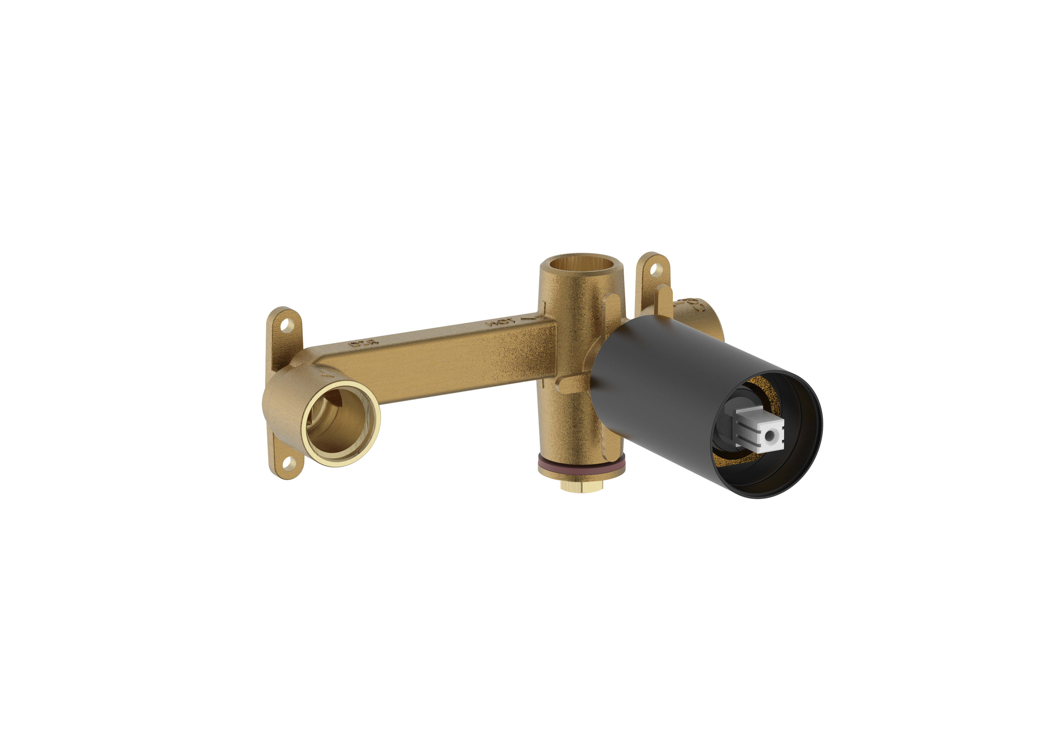Built-in body for basin mixer - Matt Black