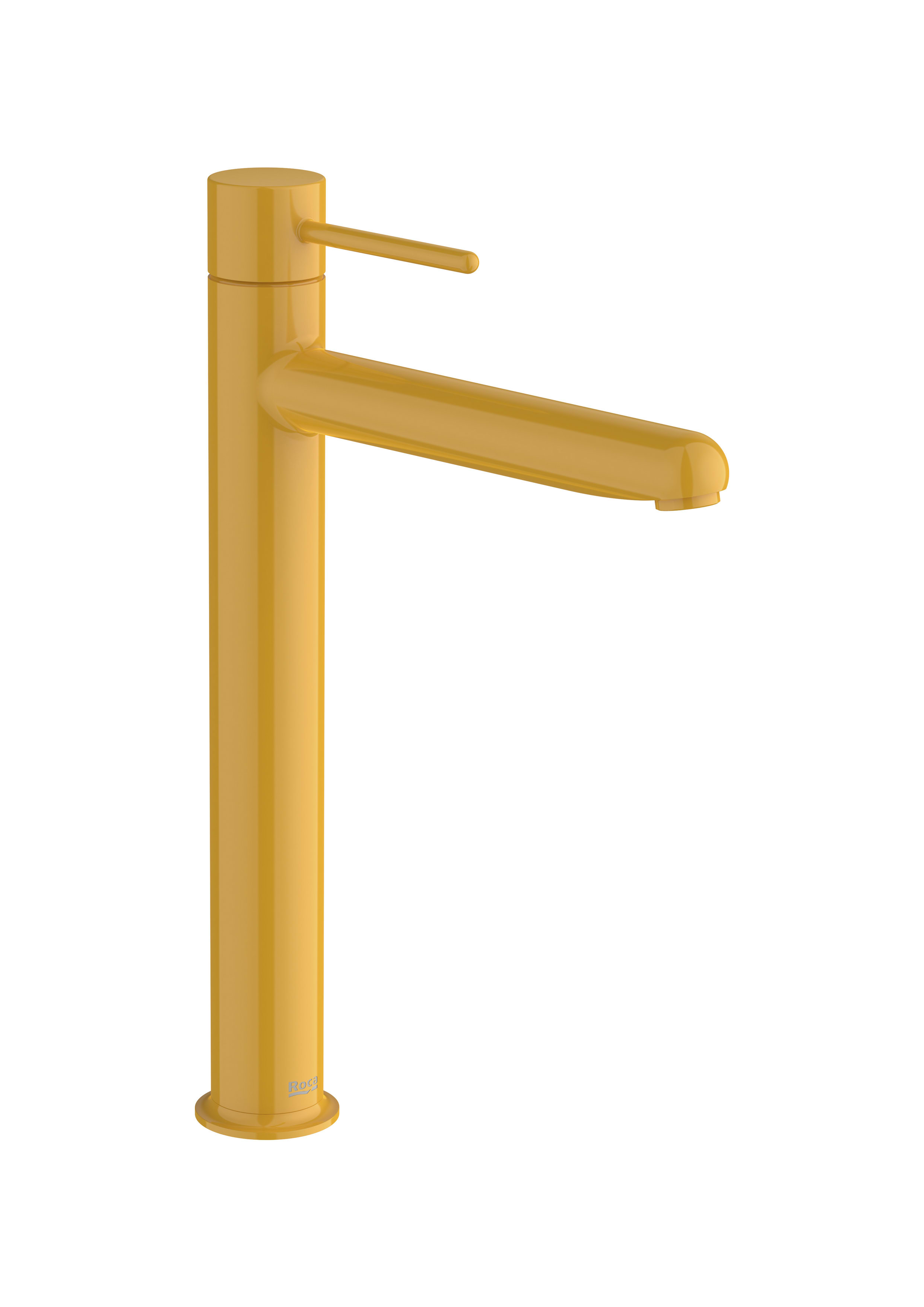 Basin mixer smooth body with Pin handle. XL-SIZE - Honey Yellow