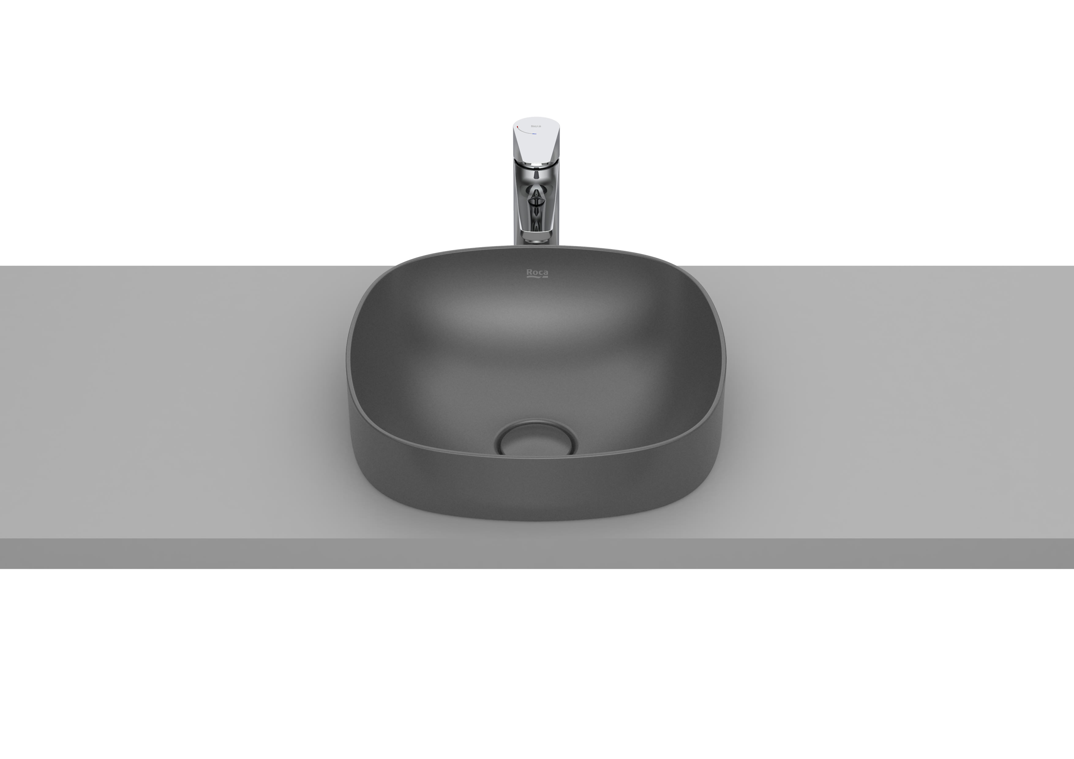 SOFT - In countertop FINECERAMIC® basin - Onyx