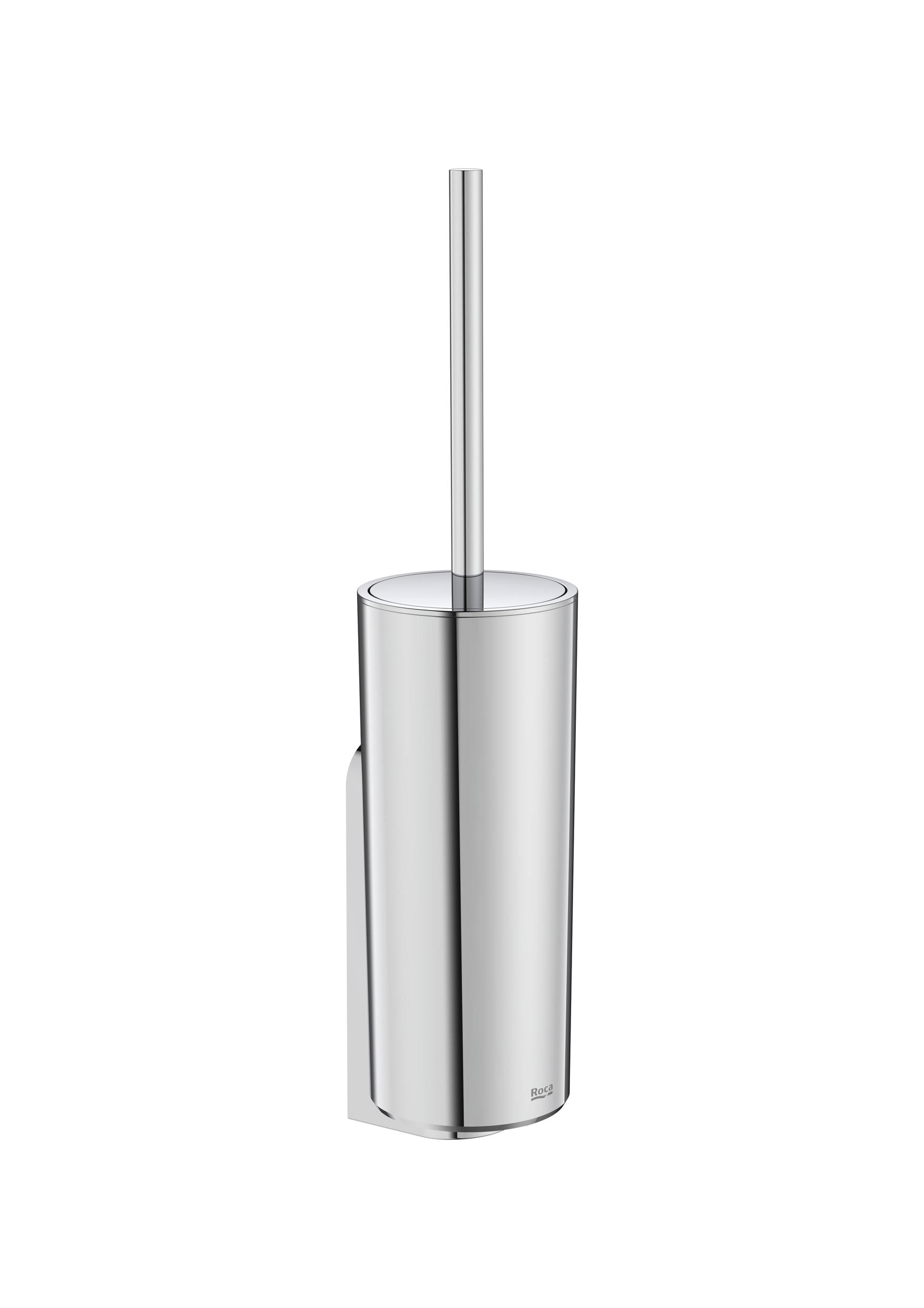 Floorstanding / Wall-hung dual toilet brush holder - Chrome