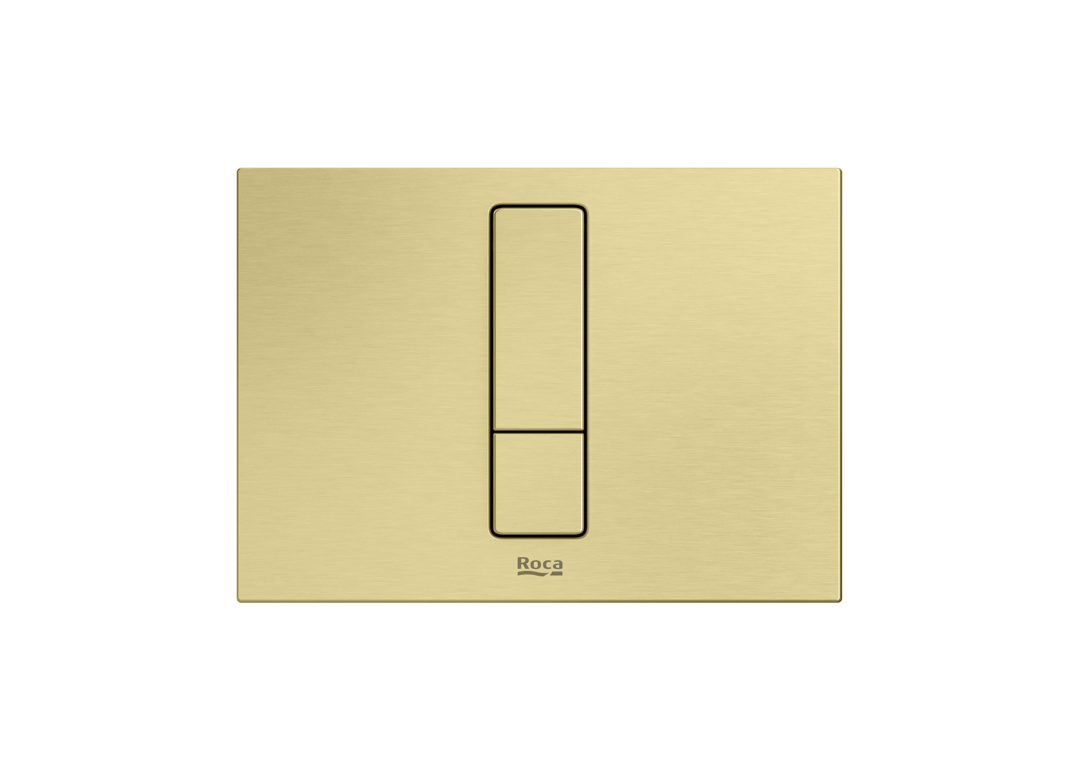 PS4 (DUPLO S) - Dual flush operating plate for concealed cistern. Cable technology. No tools required for installation. - Brushed Brass