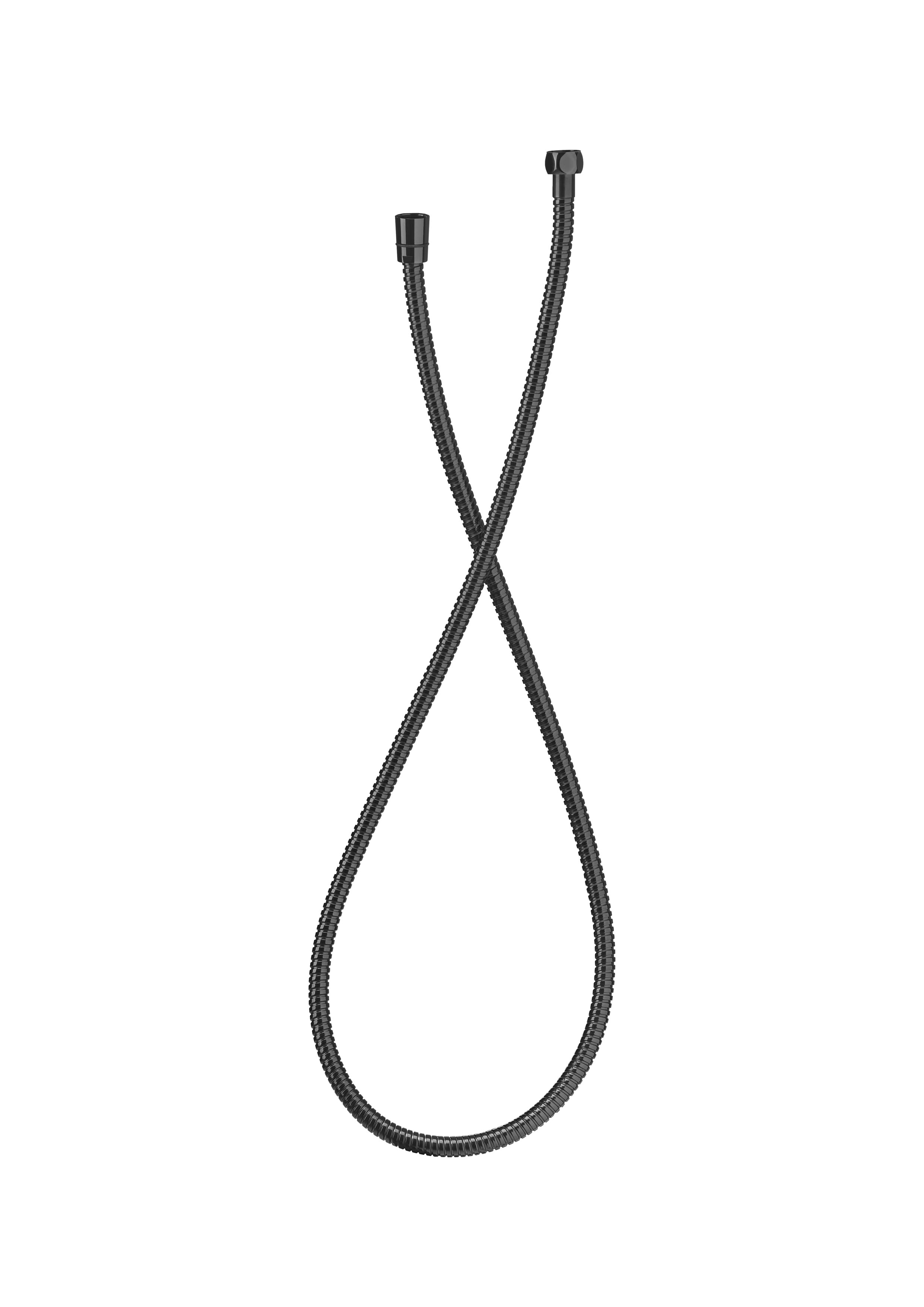 Flex 1.60M Anti-Torsion Shower Hose Titanium Black - Brushed Titanium Black