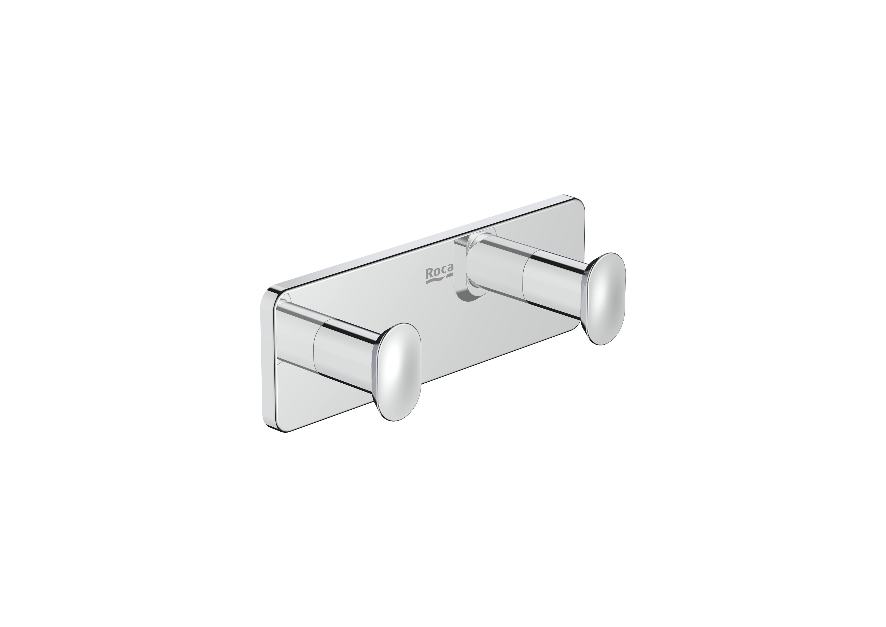Double robe hook - Chrome