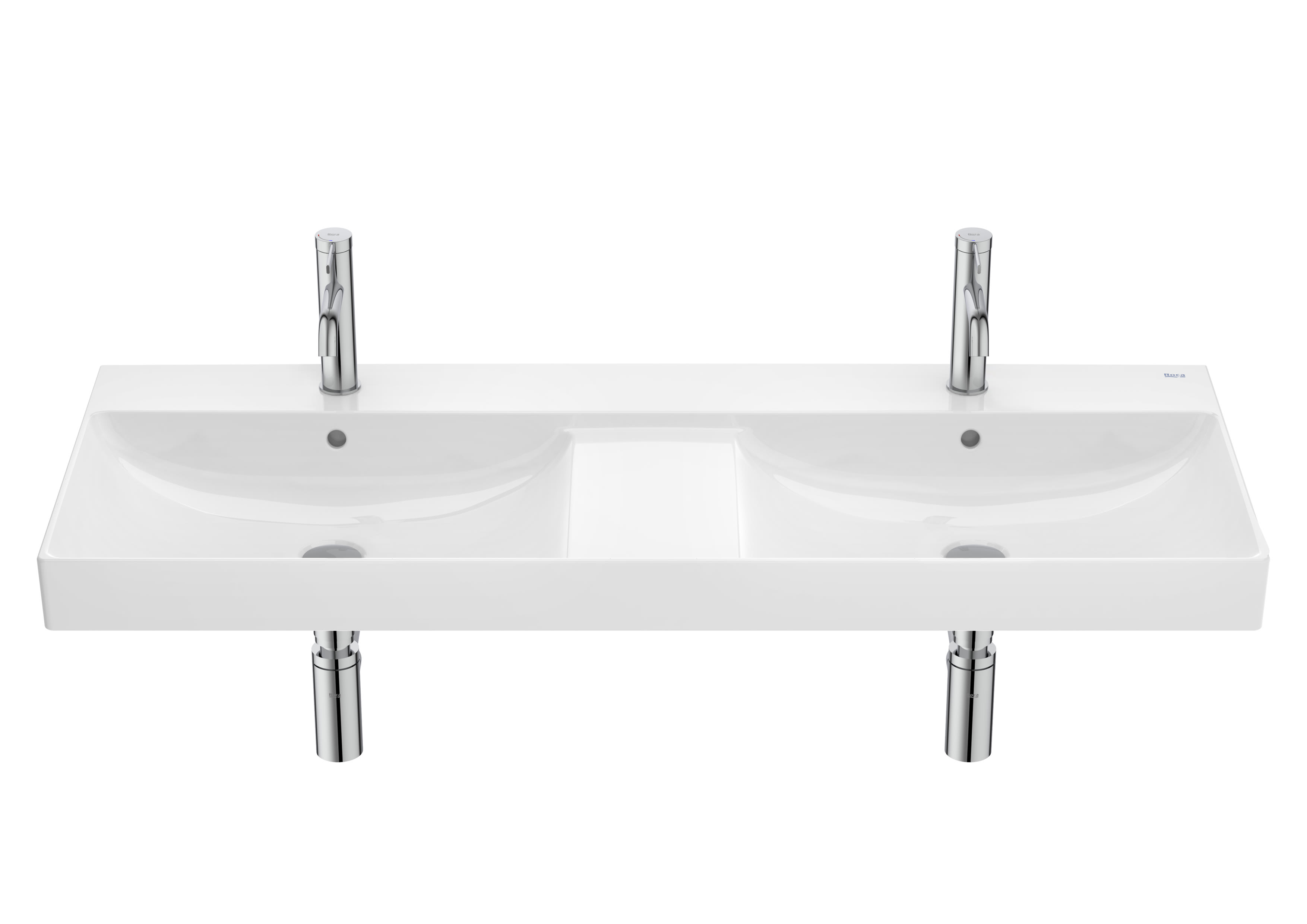 Wall-hung Fineceramic® basin - Supraglaze