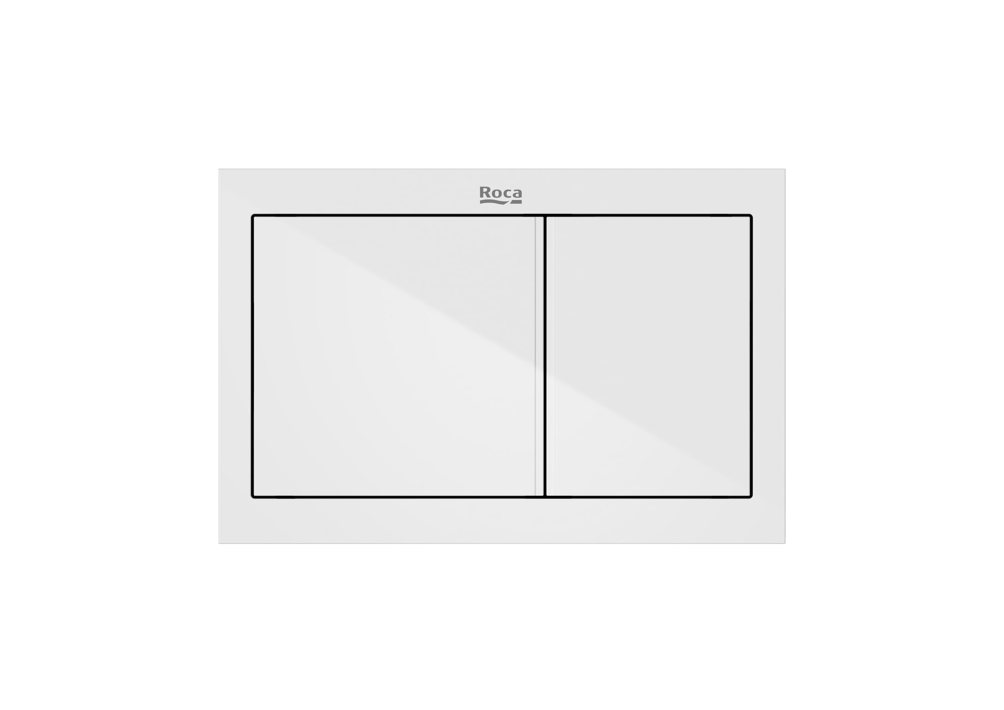 PS1 (DUPLO S) - Dual flush operating plate for concealed cistern. Cable technology. No tools required for installation. - White