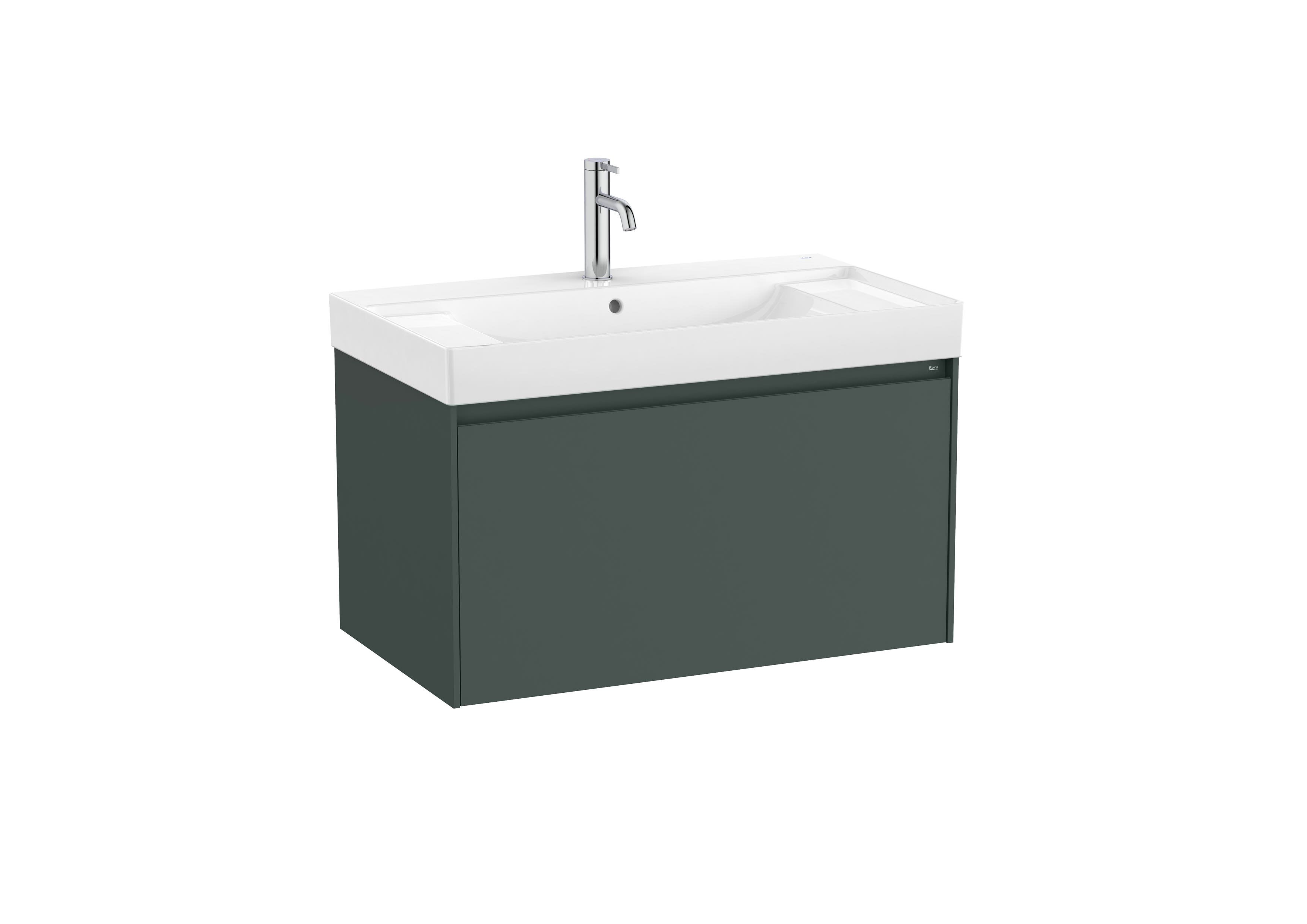 Unik (base unit with one drawer and basin) - Matt Green